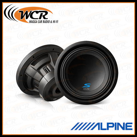 Alpine S-W10D4 S-Series 10″ Dual 4 Ohm Subwoofer