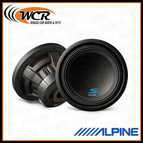 Alpine S-W12D4 S-Series 12″ Dual 4 Ohm Subwoofer