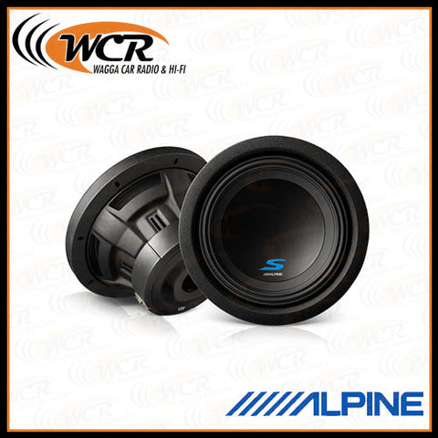 Alpine S-W8D4 S-Series 8″ Dual 4 Ohm Subwoofer