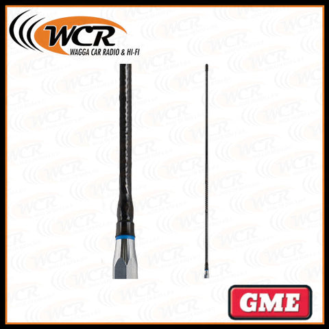 GME AE4018 UHF Fibreglass Ant Whip, BLK 6.6dBi
