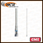 GME AE4018W UHF Fibreglass Ant Whip, WHT 6.6dBi