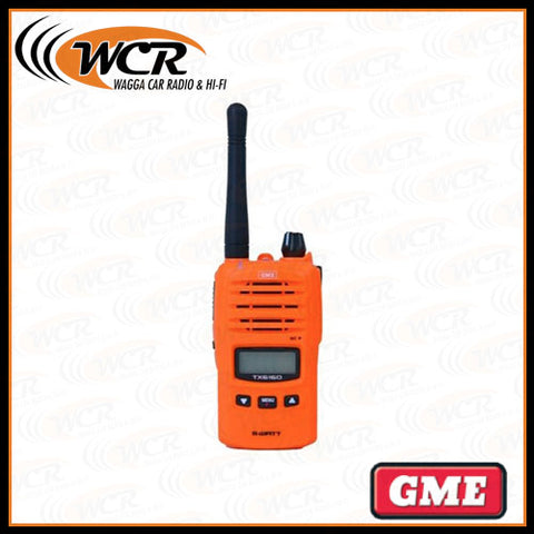 GME TX6160XO 5/1 WATT IP67 UHF CB HANDHELD RADIO - BLAZE ORANGE