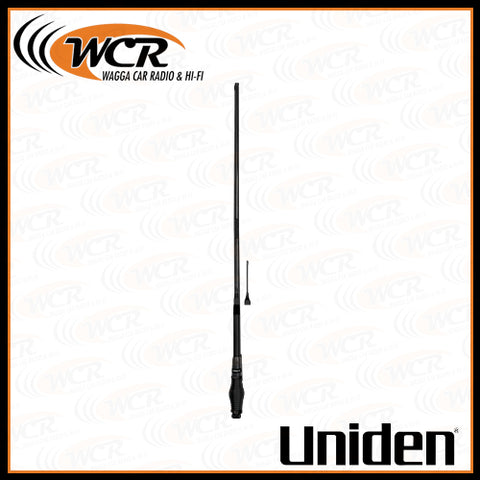Uniden AT880BK TWIN Elevated Feed and Fibreglass Whip Black