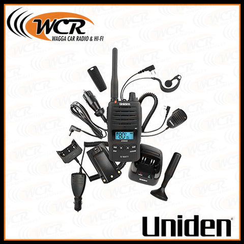 Uniden UH850S-DLX 5 Watt UHF Waterproof CB Handheld Radio Pack